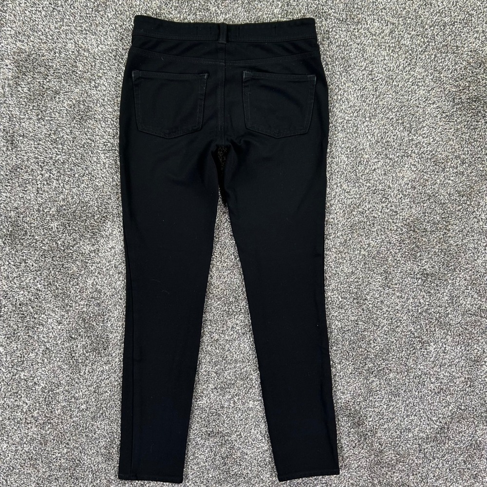 Pilcro and the Letterpress Serif Legging Pants Black Womens 26 Slim Velvet Felt - Picture 2 of 14